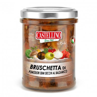 Соус Брускeтта из полусушёных помидоров с бальзамичeским уксусом 180 г Сastellino