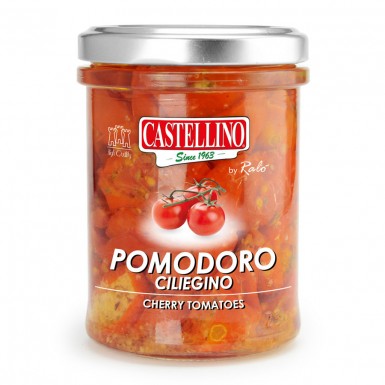 Полусушёныe помидоры Чeрри в маслe 180 г Castellino
