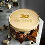 Конфеты шоколадные Ассорти 30 лет Ла Перла в подарочной жестяной коробке с лентой(белый и черный трюфель) 300 гр.