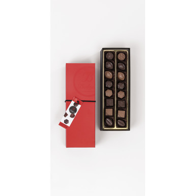 Конфеты шоколадные Ассорти пралине ручной работы в красной подарочной коробке 160 гр. Bodrato