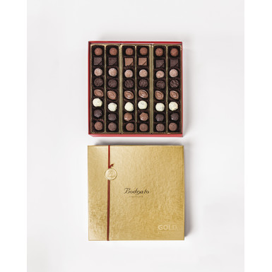Конфеты шоколадные Ассорти пралине ручной работы в золотой подарочной коробке 470 гр. Bodrato