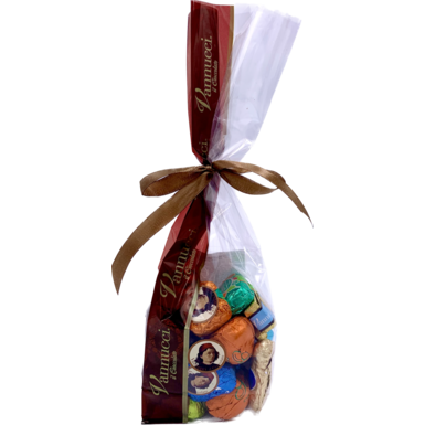 Шоколадные конфеты ассорти Gran Miisto в мягком пакете с лентой 250 гр. Vannucci