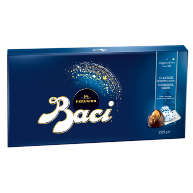 Конфеты шоколадные Baci Original с цельным лесным орехом 18 шт в подарочной коробке 225 гр. Baci Perugina без глютена