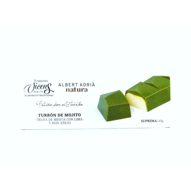 Туррон MOJITO с ромом, лаймом и мятой Albert Adrià 140 г VICENS
