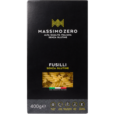Паста Фузилли из кукурузы и риса без глютена Massimo Zero 400г