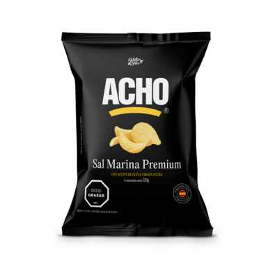 Картофельные чипсы Премиум Acho классические с оливковым маслом и морской солью без глютена