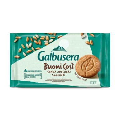 Печенье из овса и риса Buoni Cosi Galbusera без сахара 300г