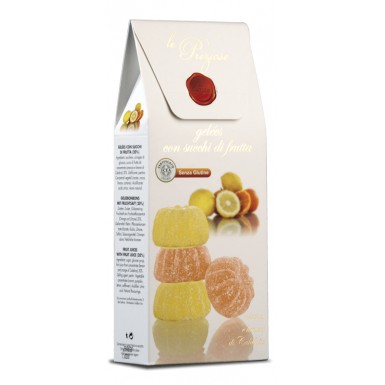 Мармелад Драгоценности с апельсином и лимоном ( 20 % фруктового сока) без глютена, веган 200 гр. Le Preziose