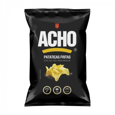 Картофельные чипсы Премиум классические с оливковым маслом и морской солью без глютена 130 гр. Acho