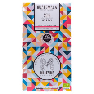 Шоколад Органический Премиум темный 74% какао Гватемала ручной работы, без глютена 70 г.Millesime