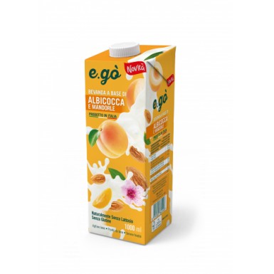 Миндально-Абрикосовое Сицилийское молоко без глютена, без лактозы 1000 мл E.GO
