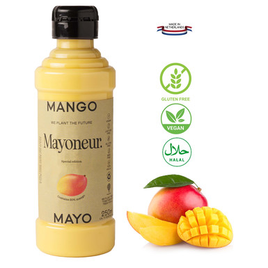 Майонез натуральный с манго MAYONEUR Нидерланды 250 мл (веган, без глютена, 100% Халяль)
